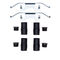 Dynamic Friction 4612-31017 - Brake Kit - Geostop Rotors and 5000 Euro Ceramic Brake Pads with Hardware