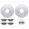 Dynamic Friction 4612-31018 - Brake Kit - Geostop Rotors and 5000 Euro Ceramic Brake Pads with Hardware