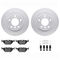 Dynamic Friction 4612-31020 - Brake Kit - Geostop Rotors and 5000 Euro Ceramic Brake Pads with Hardware