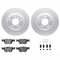 Dynamic Friction 4612-31021 - Brake Kit - Geostop Rotors and 5000 Euro Ceramic Brake Pads with Hardware