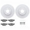 Dynamic Friction 4612-31022 - Brake Kit - Geostop Rotors and 5000 Euro Ceramic Brake Pads with Hardware
