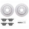 Dynamic Friction 4612-31023 - Brake Kit - Geostop Rotors and 5000 Euro Ceramic Brake Pads with Hardware
