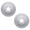 Dynamic Friction 4612-31024 - Brake Kit - Geostop Rotors and 5000 Euro Ceramic Brake Pads with Hardware
