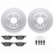 Dynamic Friction 4612-31026 - Brake Kit - Geostop Rotors and 5000 Euro Ceramic Brake Pads with Hardware