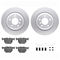 Dynamic Friction 4612-31027 - Brake Kit - Geostop Rotors and 5000 Euro Ceramic Brake Pads with Hardware