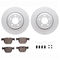 Dynamic Friction 4612-31029 - Brake Kit - Geostop Rotors and 5000 Euro Ceramic Brake Pads with Hardware