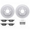 Dynamic Friction 4612-31031 - Brake Kit - Geostop Rotors and 5000 Euro Ceramic Brake Pads with Hardware