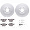 Dynamic Friction 4612-31033 - Brake Kit - Geostop Rotors and 5000 Euro Ceramic Brake Pads with Hardware
