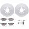 Dynamic Friction 4612-31039 - Brake Kit - Geostop Rotors and 5000 Euro Ceramic Brake Pads with Hardware