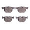 Dynamic Friction 4612-31042 - Brake Kit - Geostop Rotors and 5000 Euro Ceramic Brake Pads with Hardware