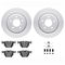 Dynamic Friction 4612-31043 - Brake Kit - Geostop Rotors and 5000 Euro Ceramic Brake Pads with Hardware