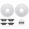 Dynamic Friction 4612-31050 - Brake Kit - Geostop Rotors and 5000 Euro Ceramic Brake Pads with Hardware