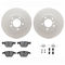 Dynamic Friction 4612-31051 - Brake Kit - Geostop Rotors and 5000 Euro Ceramic Brake Pads with Hardware
