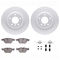 Dynamic Friction 4612-31056 - Brake Kit - Geostop Rotors and 5000 Euro Ceramic Brake Pads with Hardware