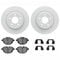 Dynamic Friction 4612-31065 - Brake Kit - Geostop Rotors and 5000 Euro Ceramic Brake Pads with Hardware