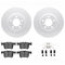 Dynamic Friction 4612-31074 - Brake Kit - Geostop Rotors and 5000 Euro Ceramic Brake Pads with Hardware