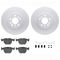 Dynamic Friction 4612-31079 - Brake Kit - Geostop Rotors and 5000 Euro Ceramic Brake Pads with Hardware
