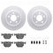Dynamic Friction 4612-31080 - Brake Kit - Geostop Rotors and 5000 Euro Ceramic Brake Pads with Hardware