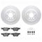 Dynamic Friction 4612-31082 - Brake Kit - Geostop Rotors and 5000 Euro Ceramic Brake Pads with Hardware