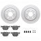 Dynamic Friction 4612-31083 - Brake Kit - Geostop Rotors and 5000 Euro Ceramic Brake Pads with Hardware