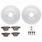 Dynamic Friction 4612-31084 - Brake Kit - Geostop Rotors and 5000 Euro Ceramic Brake Pads with Hardware