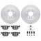 Dynamic Friction 4612-31086 - Brake Kit - Geostop Rotors and 5000 Euro Ceramic Brake Pads with Hardware