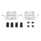 Dynamic Friction 4612-31087 - Brake Kit - Geostop Rotors and 5000 Euro Ceramic Brake Pads with Hardware