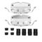 Dynamic Friction 4612-31088 - Brake Kit - Geostop Rotors and 5000 Euro Ceramic Brake Pads with Hardware