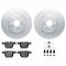 Dynamic Friction 4612-31089 - Brake Kit - Geostop Rotors and 5000 Euro Ceramic Brake Pads with Hardware