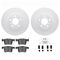 Dynamic Friction 4612-31090 - Brake Kit - Geostop Rotors and 5000 Euro Ceramic Brake Pads with Hardware
