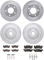 Dynamic Friction Brake Kit - 227 Zinc Coated Drilled & Slotted Rotors with 5000 Brake Pads