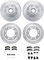 Dynamic Friction Brake Kit - 227 Zinc Coated Drilled & Slotted Rotors with 5000 Brake Pads