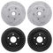 Dynamic Friction Sport Coated Drilled and Slotted Brake Rotors