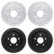 Dynamic Friction Sport Coated Drilled and Slotted Brake Rotors