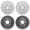 Dynamic Friction Sport Coated Drilled and Slotted Brake Rotors
