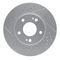 Dynamic Friction Sport Coated Drilled and Slotted Brake Rotors