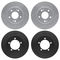 Dynamic Friction Sport Coated Drilled and Slotted Brake Rotors