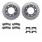 Dynamic Friction 7512-48036 - Brake Kit - Silver Zinc Coated Drilled and Slotted Rotors and 5000 Ceramic Brake Pads With Hardware
