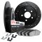 Dynamic Friction 8512-03071 - Brake Kit - Black Zinc Coated Drilled and Slotted Rotors and 5000 Brake Pads with Hardware