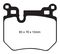 EBC Brakes DP21996 - Greenstuff 2000 Series Sport Disc Brake Pad Set, 2-Wheel Set