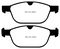EBC Brakes DP22018 - Greenstuff 2000 Series Sport Disc Brake Pad Set, 2-Wheel Set