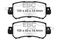 EBC Brakes DP22135 - Greenstuff 2000 Series Sport Disc Brake Pad Set, 2-Wheel Set