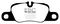 EBC Brakes DP31858C - Redstuff Ceramic Low Dust Disc Brake Pad Set, 2-Wheel Set