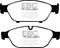 EBC Brakes DP32086C - Redstuff Ceramic Low Dust Disc Brake Pad Set, 2-Wheel Set