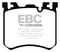 EBC Brakes DP32091C - Redstuff Ceramic Low Dust Disc Brake Pad Set, 2-Wheel Set