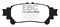 EBC Brakes DP61850 - 6000 Series Greenstuff Disc Brake Pad Set, 2-Wheel Set