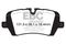 EBC Brakes DP62161 - 6000 Series Greenstuff Disc Brake Pad Set, 2-Wheel Set