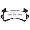 EBC Brakes DP61146 - 6000 Series Greenstuff Disc Brake Pad Set, 2-Wheel Set