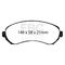 EBC Brakes DP61628 - 6000 Series Greenstuff Disc Brake Pad Set, 2-Wheel Set