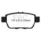 EBC Brakes DP21754 - Greenstuff 2000 Series Sport Disc Brake Pad Set, 2-Wheel Set